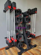 Gym personal training group class exercise crocodile mouth barbell rack wall rack wall hanging rack floor-standing Laimei barbell storage rack storage