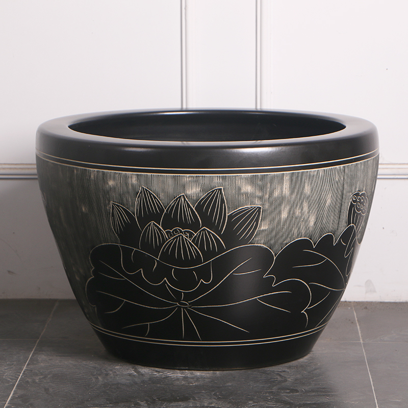 Large Ceramic Pots for Growing Lotus and Water Lilies, Extra-Large Outdoor Garden Water Tanks, Balcony and Living Room Planters for Growing Ironwood Plants Large Ceramic Pots for Growing Lotus and Water Lilies, Extra-Large Outdoor Garden Water Tanks, Balcony and Living Room Planters for Growing Ironwood Plants