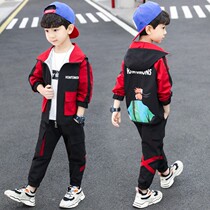 South Korean boys spring autumn season new three sets 2021 New online red trendy ocean casual handsome gas wave suit