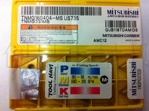 Japan Mitsubishi Numerical Control TNMG160404 TNMG160404 TNMG160408 TNMG160412-MS US735 US735