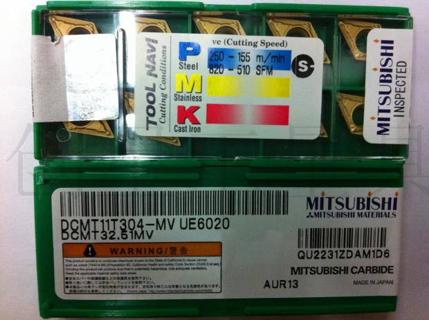 Japan Mitsubishi Numerical Control DCMT11T304 DCMT11T304 DCMT11T308-MV UE6020 UE6020 Mitsubishi