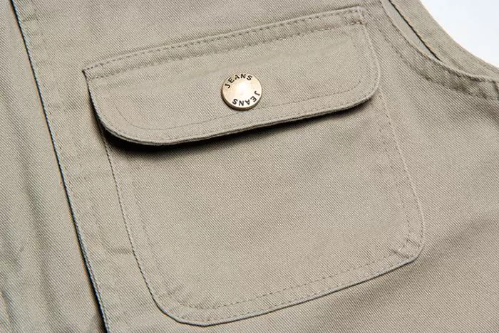 Áo vest mùa xuân và mùa thu trung niên nam chụp ảnh câu cá nhiều túi áo vest cotton không thể mua được áo vest bóng áo ba lỗ trắng