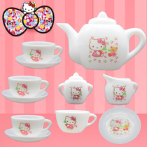 Mini ornaments creative plastic childrens small toys playing home simulation small kung fu tea set tea tray teapot set