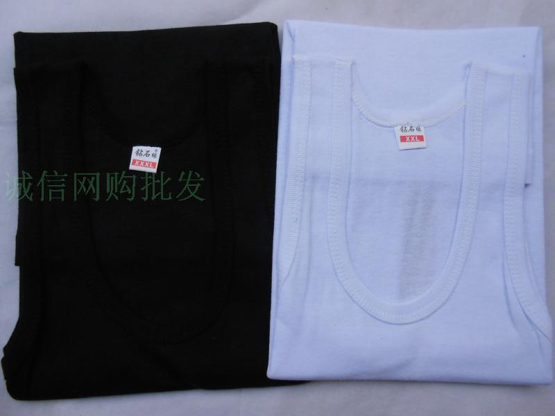 Năm con dê lớn màu đỏ cotton nam vest cotton bó sát Áo len mỏng chạm đáy nam áo cotton nam mùa hè