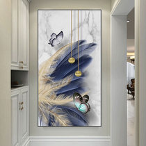 5d light luxury style diamond painting new feather vertical version art entrance point diamond cross stitch aisle entrance door