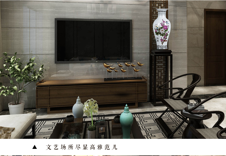 Jingdezhen ceramics vase furnishing articles flower arrangement is contracted and I sitting room home wine ark, adornment porcelain of furnishing articles