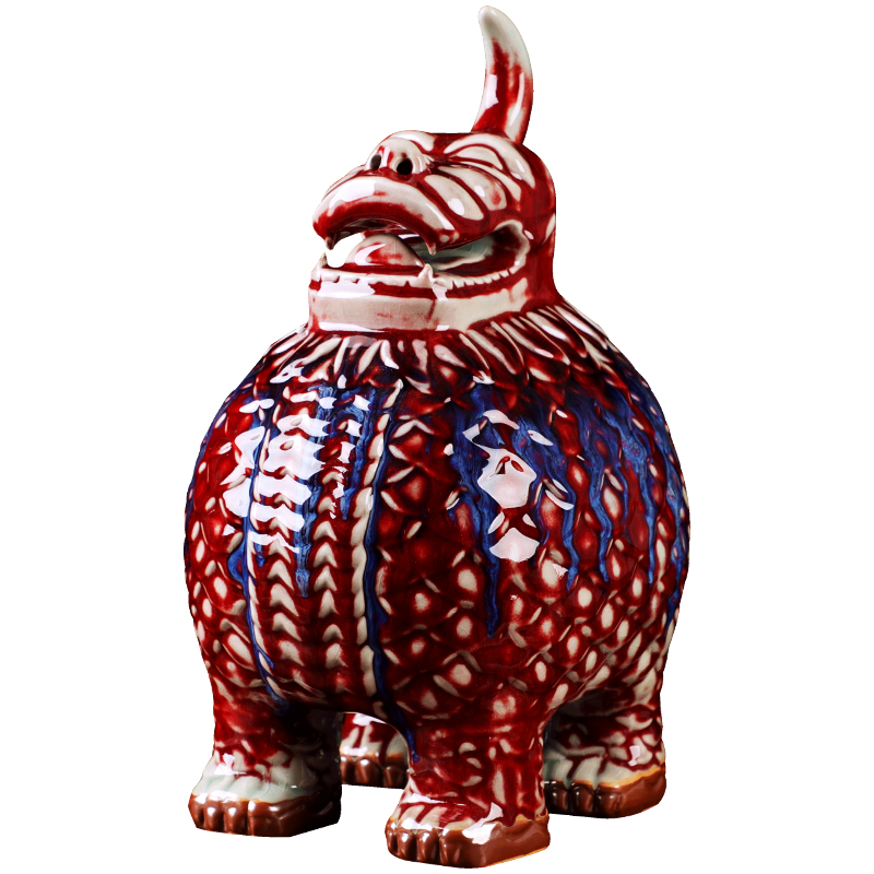 Lu jun porcelain up day the mythical wild animal opening gifts sitting room place large porch handicraft decoration home decoration