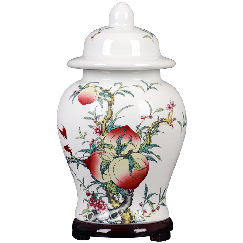 Jingdezhen ceramics green tea, black tea caddy fixings sealed tank storage tanks puer tea pot home furnishing articles