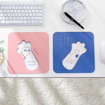 Mouse pad small leather creative pattern double-sided male and female students office simple cute illustration waterproof mouse pad