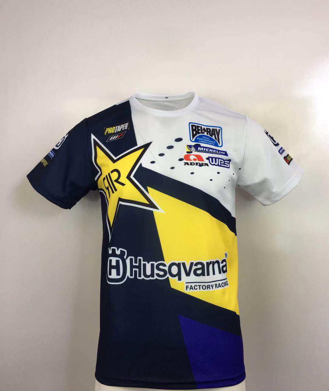 The 2018 summer new short - sleeved motorcycle T - shirt cross - country casual tops