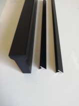 Modern light luxury aluminum alloy long handle wardrobe cabinet door handle open T-shaped handle 1 1 1 2 meters