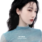 Небольшие дизайнерские серьги подходит для мужчин и женщин, серебро 925 пробы, простой и элегантный дизайн