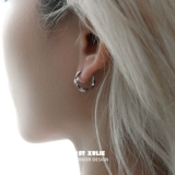 Цирконий, оригинальные небольшие дизайнерские серьги, серебро 925 пробы, изысканный стиль