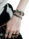 1Stxulie Night Owl Bracelet New Original Niche Design Sweet and Cool Couple Cat Leather Bracelet Bangle