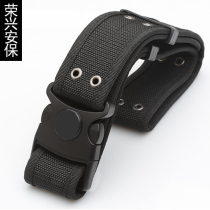 Special service outdoor tactical equipment Black security guard for training Multi-functional tactical duty special protection armed canvas belt