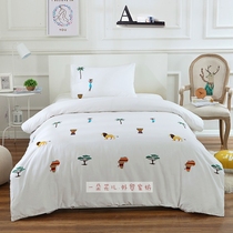 Personality ~ embroidered quilt cover single cartoon cotton embroidery cotton quilt cover pillow cover Pastoral 150 180 210