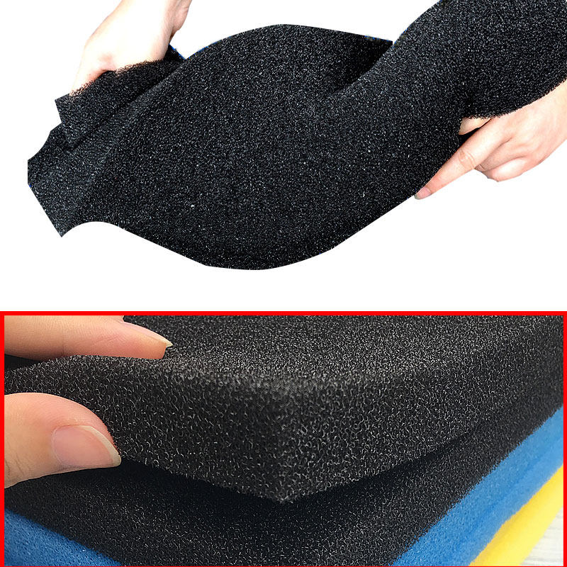 Black biochemical cotton water purification thickened high-density filter cotton sponge fish tank aquarium filter material thick and small holes