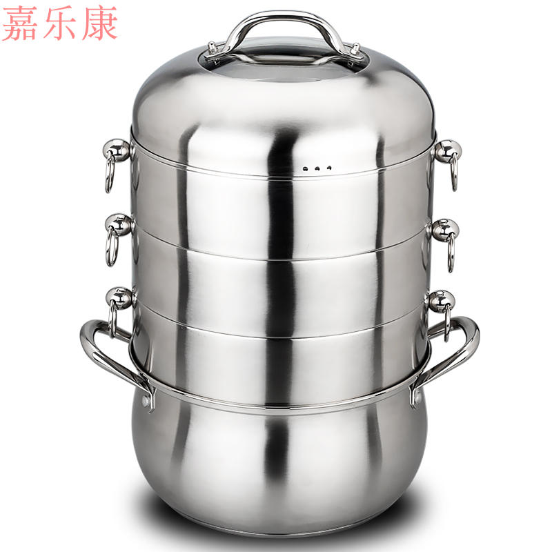 Stainless steel steamer stainless steel 3-layer steam boiler Multilayer Compound Bottom Thickened Steam Boiler available Genesis