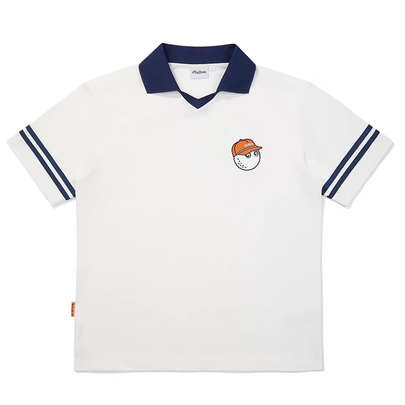 Korean Malbon Golf Men's and Women's Short-Sleeved Polo Shirts Summer Couple Wear Sports Casual Breathable Short-Sleeved T-Shirts