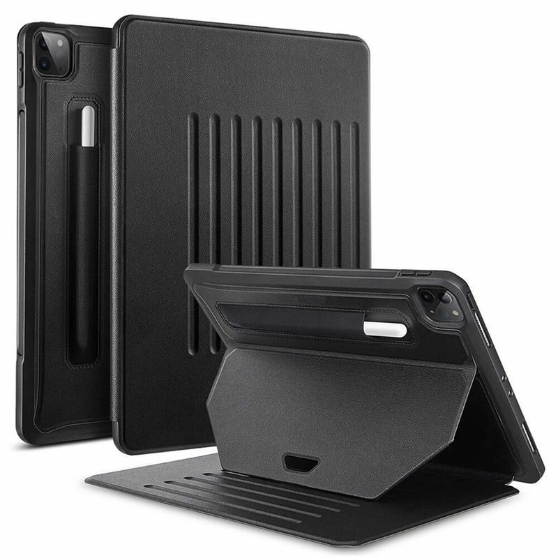 Suitable for Apple iPad Pro 12.9inch Tablet Protective Case, Full Coverage, Anti-Fall, iPad Pro Protective Shell with Magnetic Suction, Pen Holder, Built-In Stand, Smart Sleep Mode, Anti-Bending, 9-Angle Adjustment Leather Case