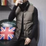 Mùa đông nam mới xuống cotton vest nam tự canh vest không tay áo đứng cổ áo vest thanh niên ấm áp ao khoac vest nam