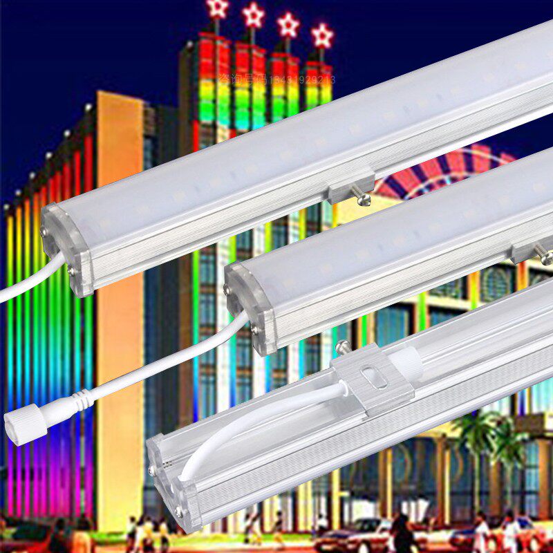 LED Line light full-color glow tube running horse external control monochrome colorful contour advertising outdoor waterproof LED guardrail tube