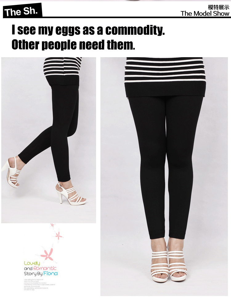 Cộng với phân bón XL xà cạp nữ mùa xuân và mùa hè mỏng phần chín quần MM200 pounds mặc quần mẹ modal cotton quần legging giả jean