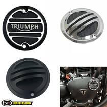 Apply the triumphant Bobber T100 speced twin clutch engine ACG badge T120 modified cover