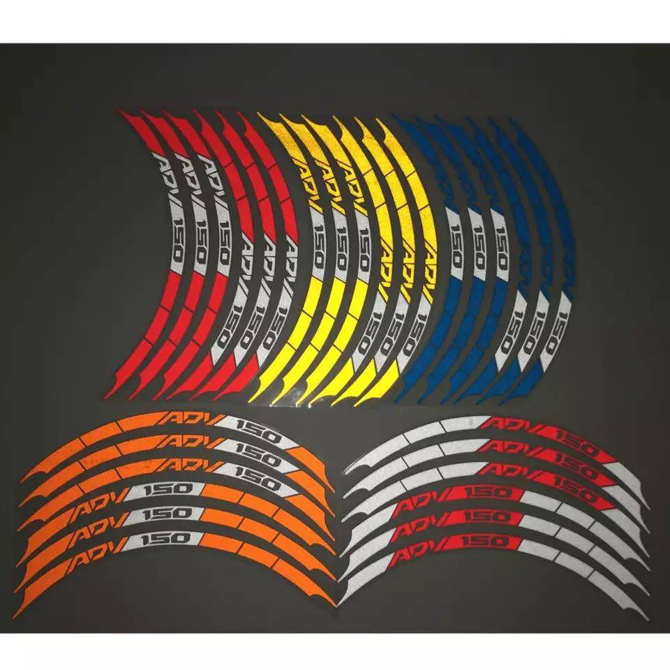 Suitable for HONDA Honda ADV150 sticker decoration color wheel rim sticker steel ring line decoration reflective strip