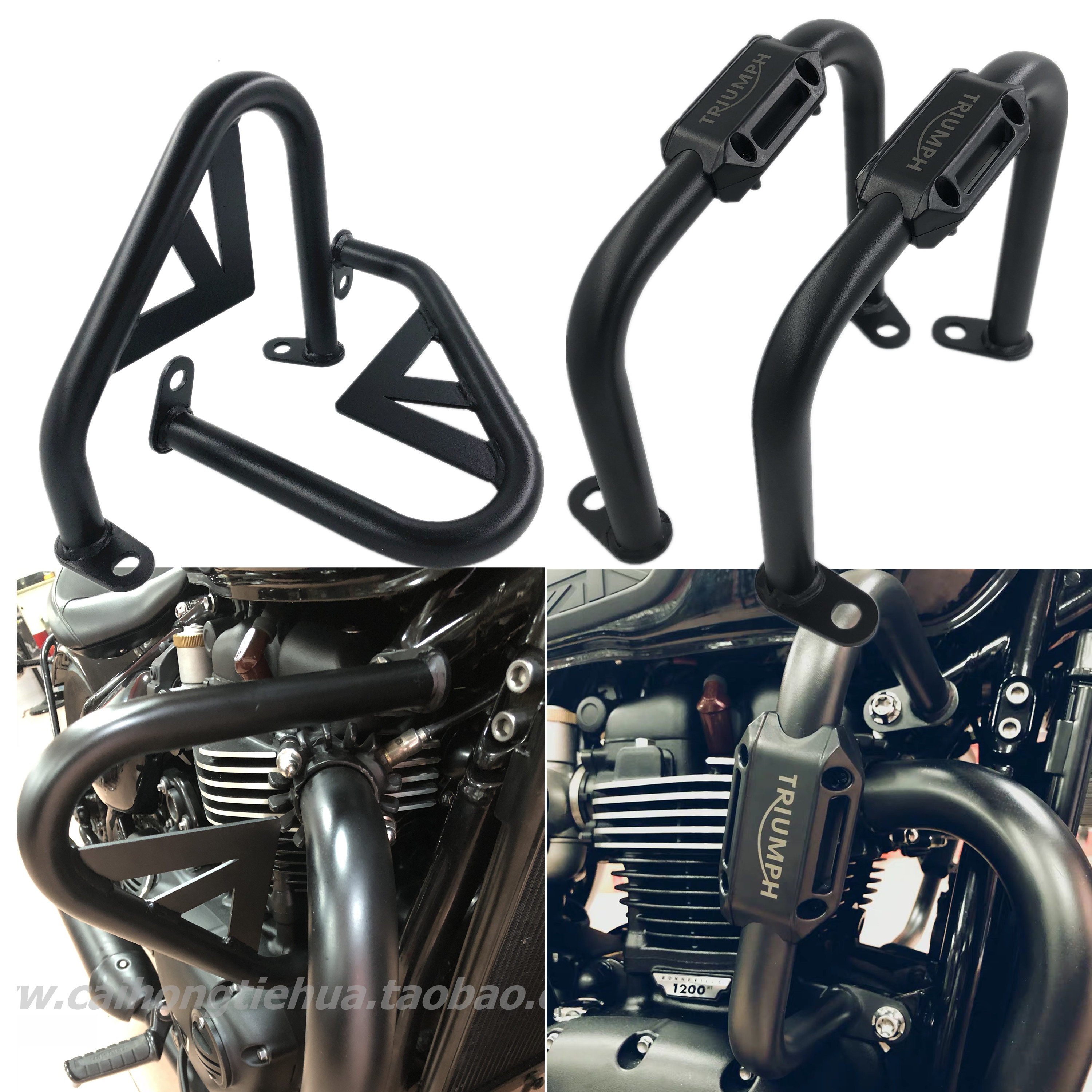 Applicable to Triumph Bobber Thruxton1200 new modified bumper anti-fall collision protection bar accessories