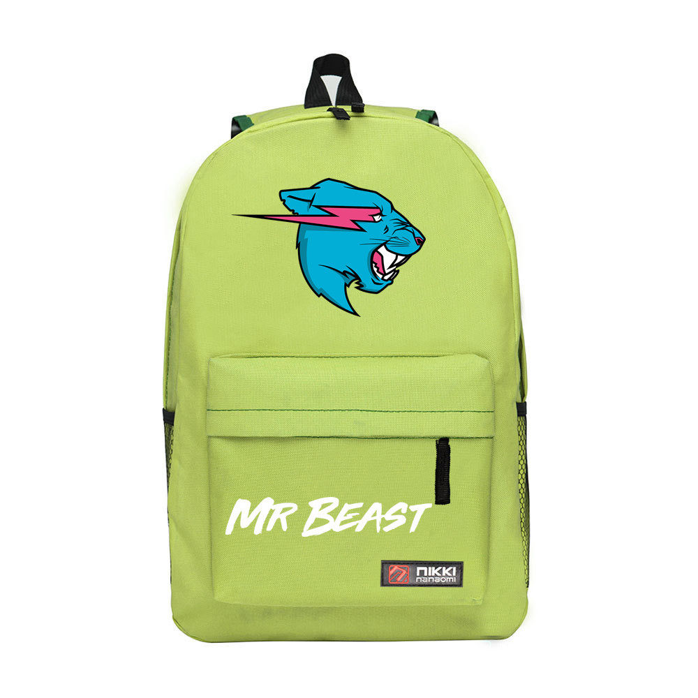 товар из китая mr beast大容量旅行双肩包野兽先生拉链透气 中小学生背包1-6年级 OTHER
