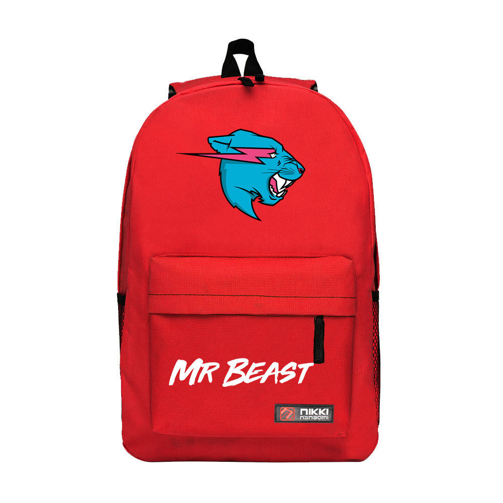 товар из китая mr beast大容量旅行双肩包野兽先生拉链透气 中小学生背包1-6年级 OTHER