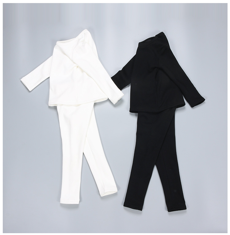 Mùa đông trẻ em bộ đồ lót nhiệt chàng trai trắng cộng với quần nhung cotton cô gái đen bó sát quần áo mùa thu quần dài đồ thể thao trẻ em