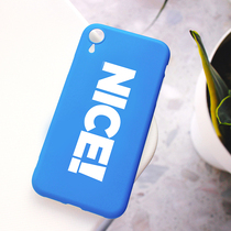 Orange Star Gao NICEiPhoneXR Phone Case iPhone Protective case ins Simple Text