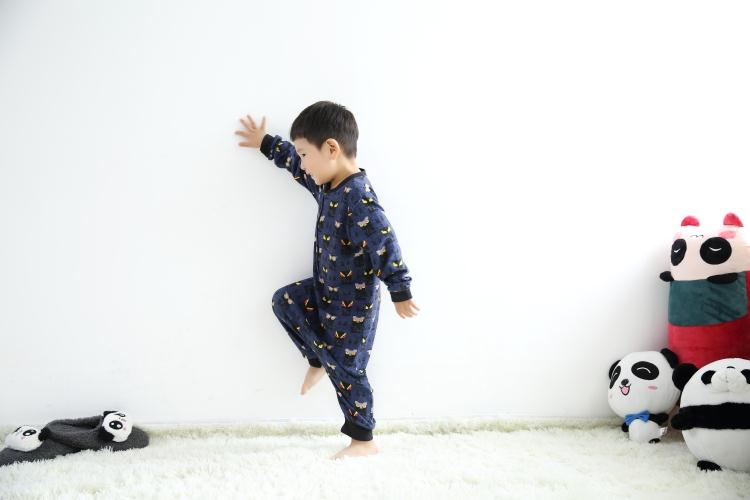 Đồ ngủ trẻ em chống lạnh mùa xuân và mùa thu và mùa đông áo liền quần dài tay cho trẻ em quần áo sành điệu cho be gái