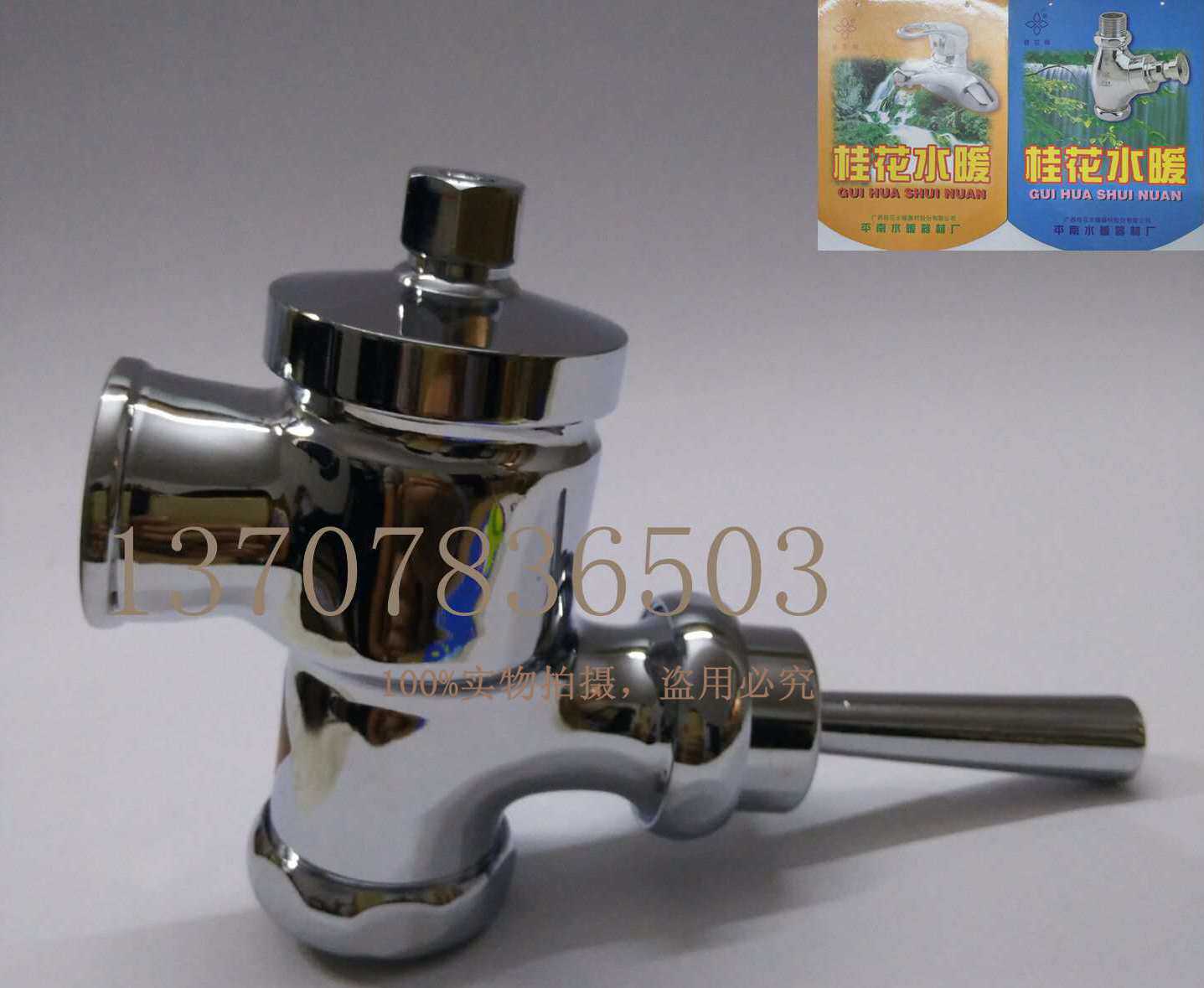 () Osmanthus time-lapse style full copper stool flushing valve toilet flushing valve hand press type B1