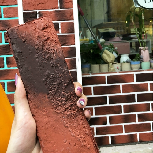 Мягкая фарфоровая имитация ретро -крытый серая кирпичная настенная плитка плитка китайская культурная кирпичная культура камень зеленый кирпичный пленка фоновая стена