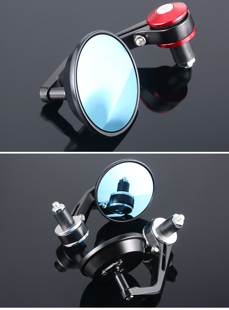 Factory Direct sales motorcycle modified retro aluminum alloy 22nn handle mirror rearview mirror reflector handle rearview mirror