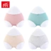 Fu Nilai đồ lót nữ giản dị màu rắn Lycra cotton thoải mái nhỏ boxer thanh niên eo giữa đồ lót phụ nữ 13049 quần lót nữ sinh Giống cái