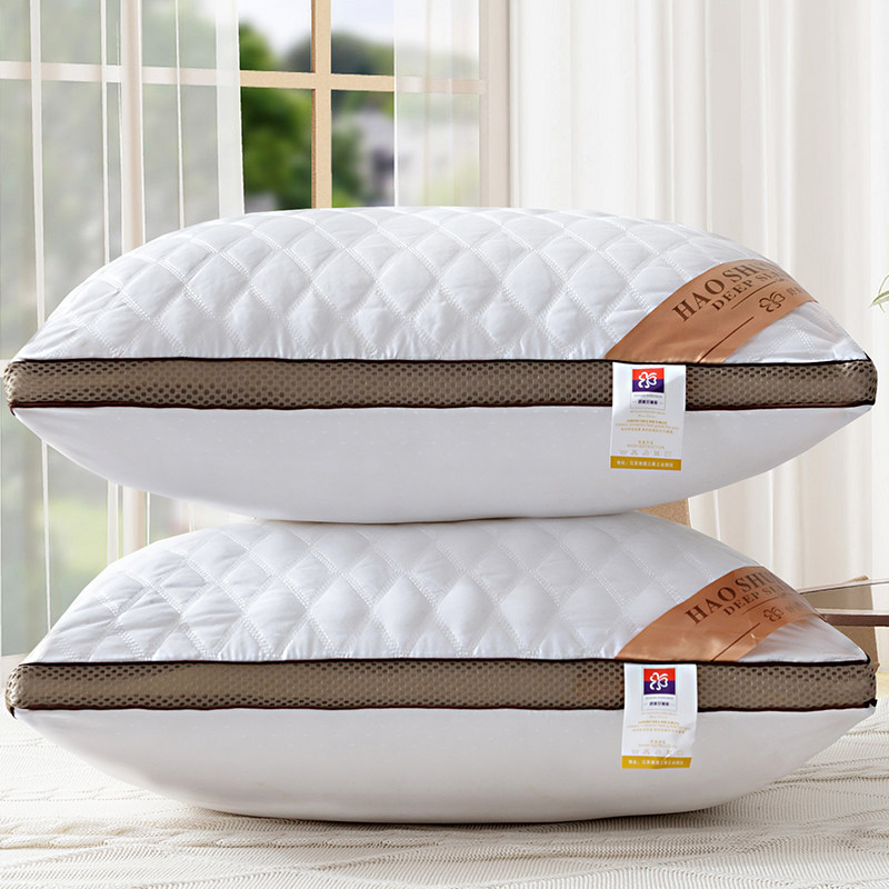 Adult pillow core down velvet a pair of neck pillows single double pillow student dormitory hotel home pillow