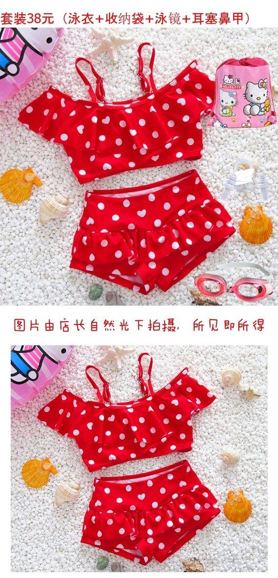 Đồ bơi trẻ em Hàn Quốc bé gái đồ bơi bé gái công chúa bé gái bikini một mảnh bikini quần bơi phù hợp - Bộ đồ bơi của Kid đồ bơi trẻ em xuất khẩu