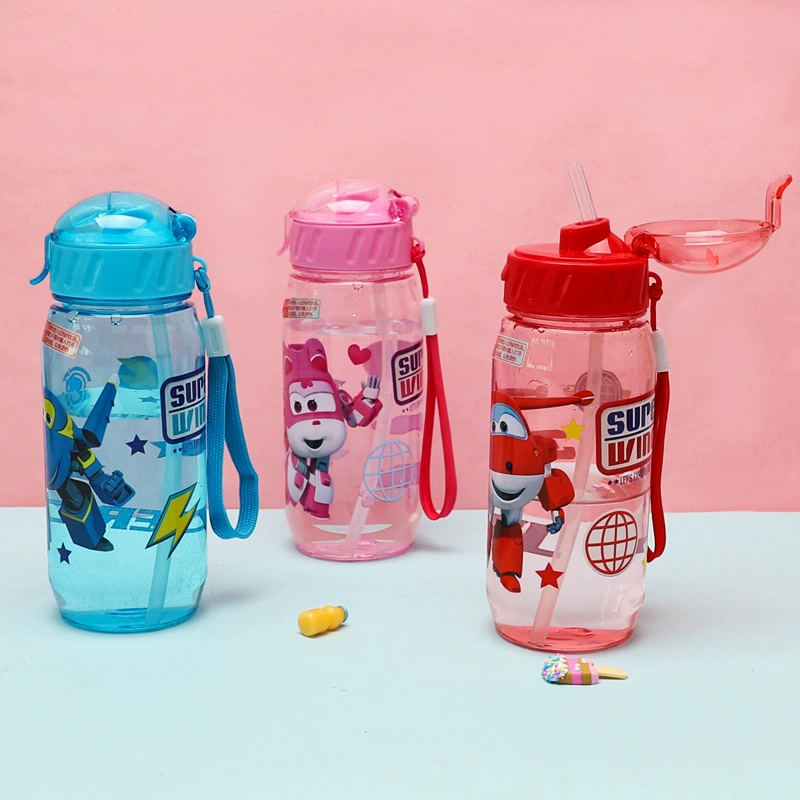 Disney Straw Cup chống rò rỉ Cốc nước dung tích lớn cho trẻ em Cốc rơm trẻ em Cốc nhựa chống rơi - Tách