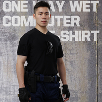 Chief single guide tactical short sleeve outdoor quick-drying clothes running T-shirt breathable sports body shoes hiking deodorant base shirt