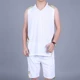 Mùa hè cổ chữ V cộng với phân bón XL bóng rổ đồng phục tùy chỉnh in quần áo bóng rổ vest béo tập thể dục - Thể thao sau