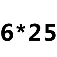 Прозрачный M6*25