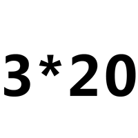 Красный M3*20