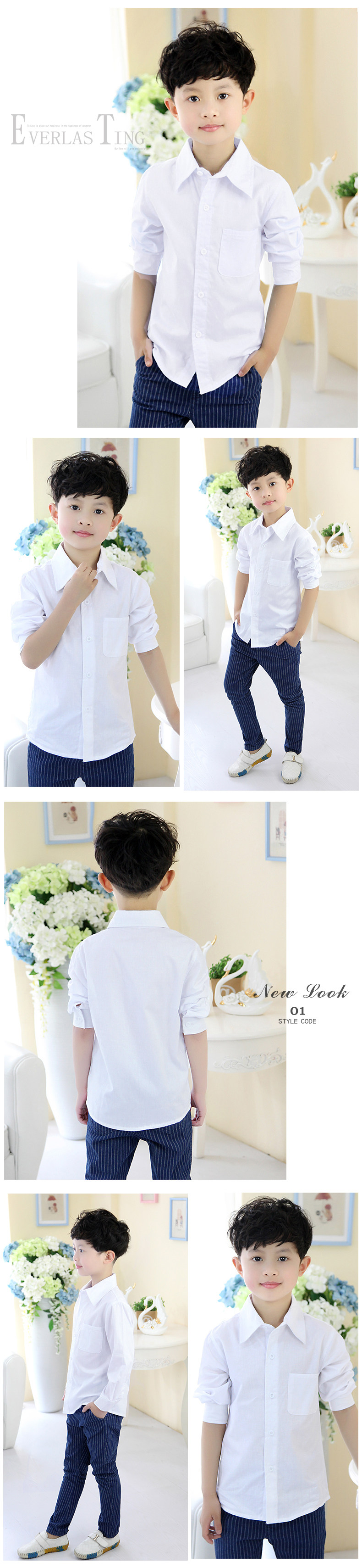 Chemise garcon à manche longue - Ref 2074975 Image 9