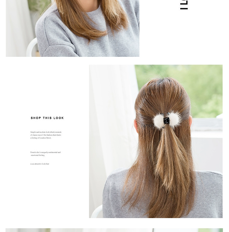 Từ kẹp tóc clip clip clip phụ kiện tóc lông bóng nhỏ Liu Haiqiu nước mùa đông lông tóc phụ kiện tóc mini kẹp tóc cây trâm cài tóc