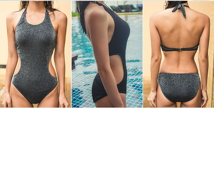 Châu Âu và Hoa Kỳ áo tắm nữ che bụng thu thập kích thước mỏng ngực gợi cảm bikini một mảnh nóng bỏng bikini gợi cảm backless - Bikinis