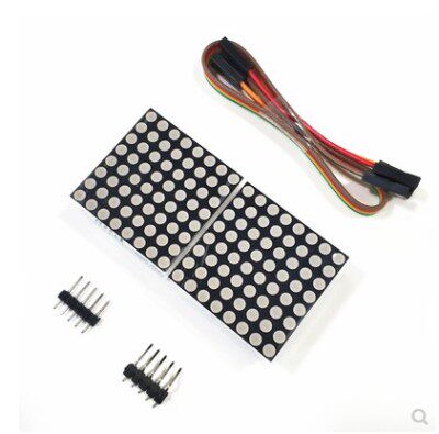 MAX7219点阵模块 2点阵二合一显示屏模块单片机控制驱动LED模块